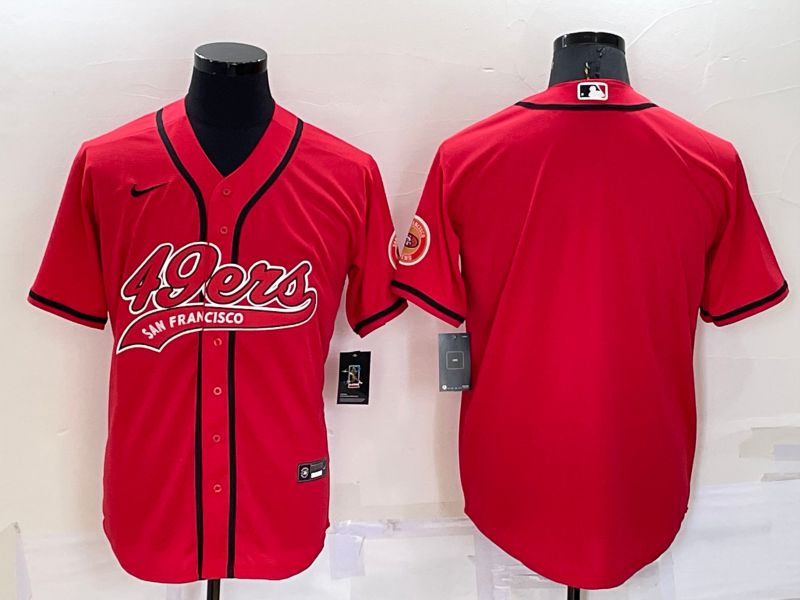 Men San Francisco 49ers Blank Red Nike Co branded NFL Jersey